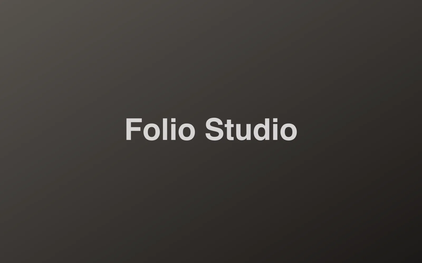 Folio Studio full-page preview